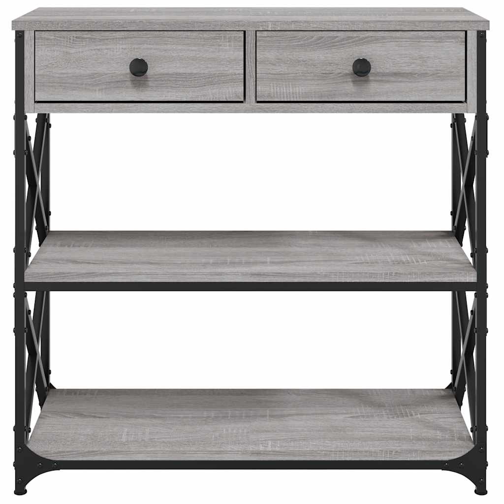 Console Table Grey Sonoma 75x28x75 cm Engineered Wood